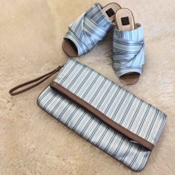 White House Black Market Handbags - White House Black Market Matching Heels & Clutch